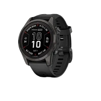 Garmin Fenix 7S Pro Sapphire Solar, Carbon Grey DLC Titanium with Black Band 42mm