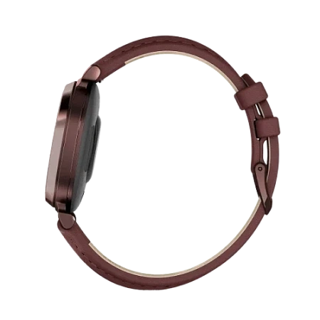 Garmin Lily 2, Dark Bronze with Mulberry Leather Band