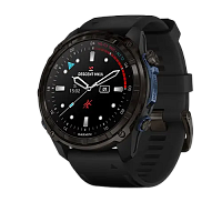 Garmin Descent Mk3i Carbon grey DLC titanium with black silicone band 51mm