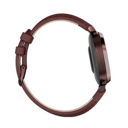 Garmin Lily 2, Dark Bronze with Mulberry Leather Band