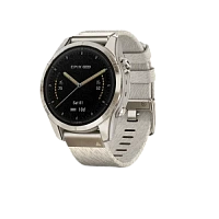 Garmin Epix Pro (Gen 2) Sapphire,Soft Gold with Cream Heathered Nylon Band 42mm