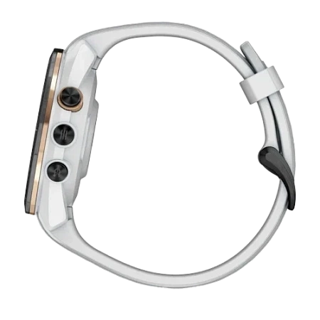 Garmin Approach S70 Black Ceramic Bezel with White Silicone Band 42mm
