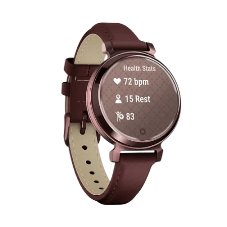 Garmin Lily 2, Dark Bronze with Mulberry Leather Band