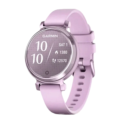 Garmin Lily 2, Metallic Lilac with Lilac Silicone Band