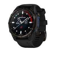 Garmin Descent Mk3i Carbon grey DLC titanium with black silicone band 43mm